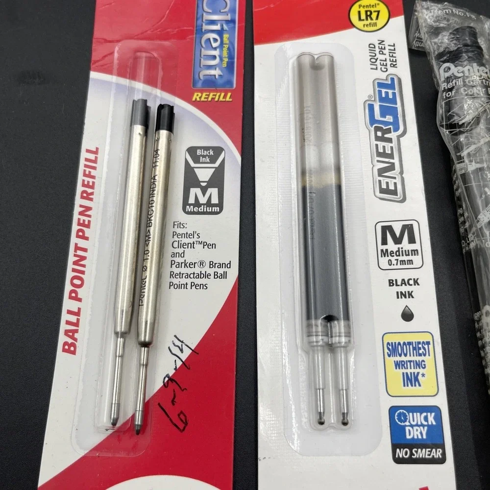 Pentel Pen Refills Lot EnerGel LR7 Client Color Brush Ink Cartridges